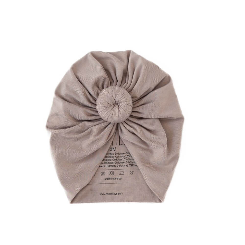 Turbanmütze - Taupe