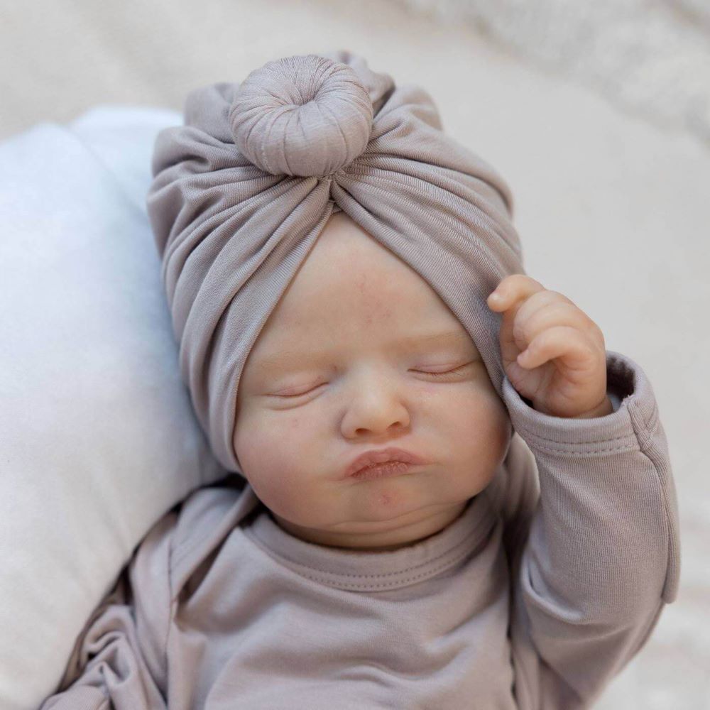 Turbanmütze - Taupe