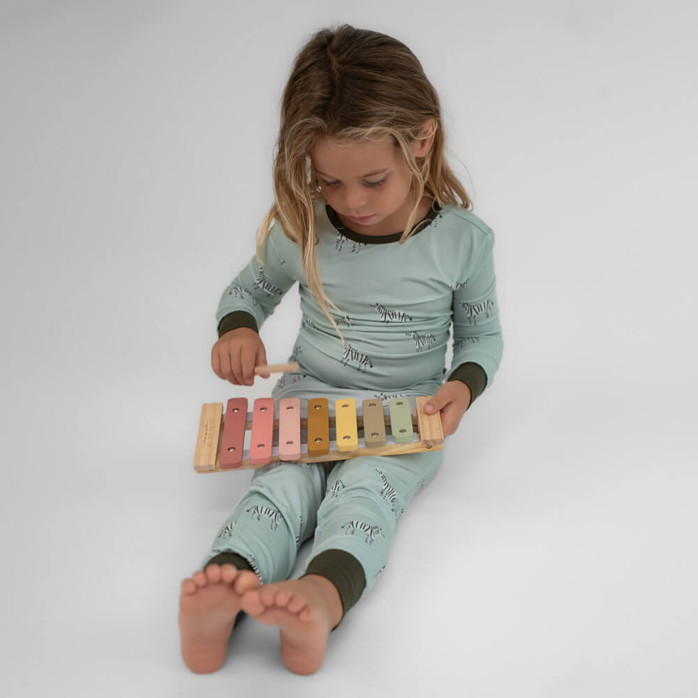 Zweiteiliger Kinder Schlafanzug - Little Stripes